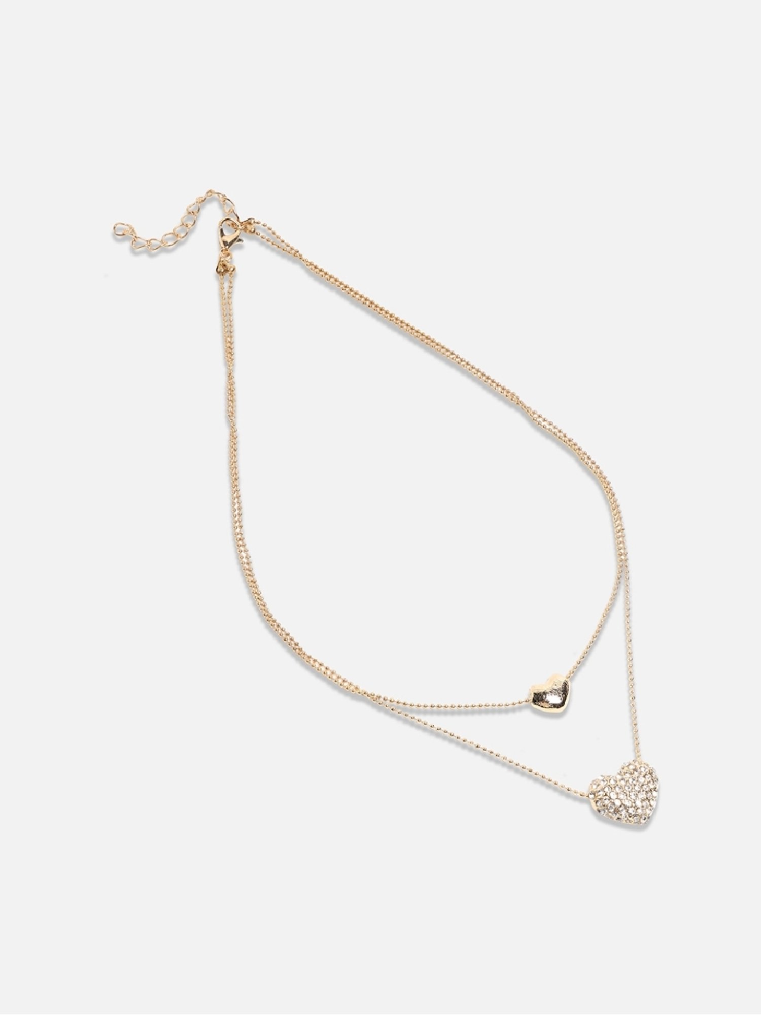 Sohi women's bling heart multistrand champayne gold