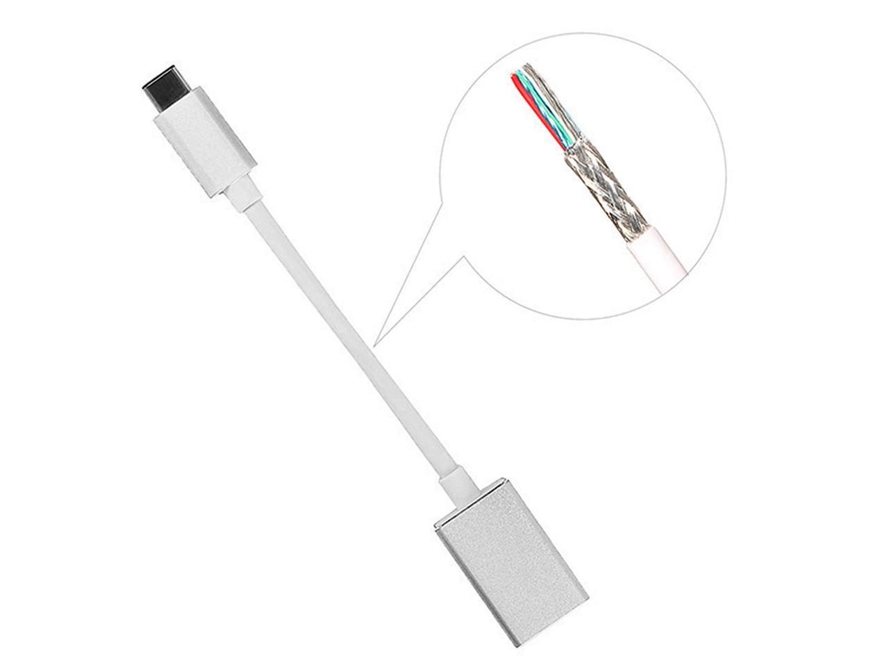 USB 3.1 Type-C to Mini DisplayPort Adapter 1080p HDTV Hub Support 4K output with Aluminium Case USB-C to Mini DP Mini DisplayPort Female for Apple New Macbook, ChromeBook USB Silver