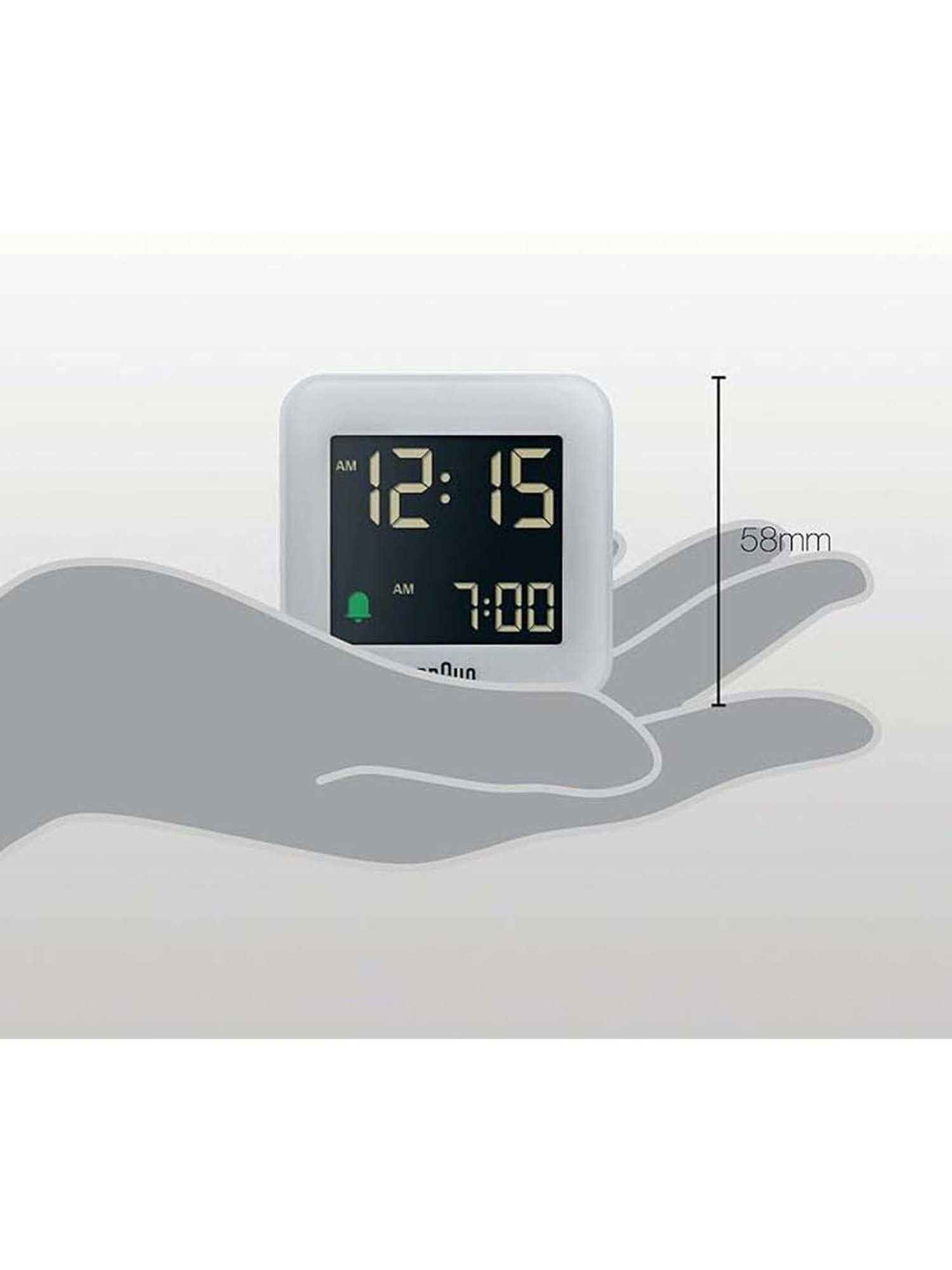 Braun Grey Classic Analog Wall Clock