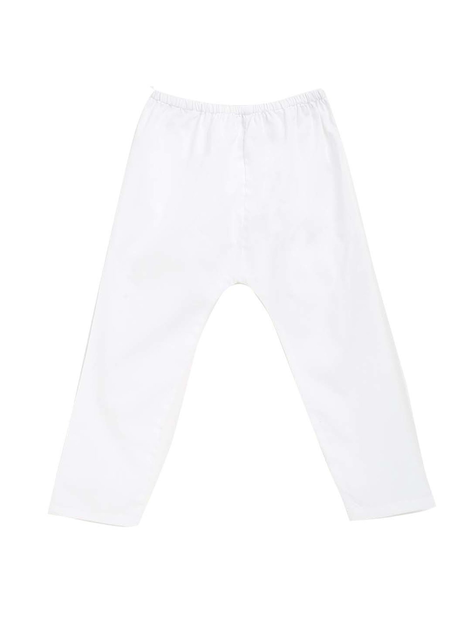 Campana Kids Yellow & White Cotton Floral Print Kurta Set