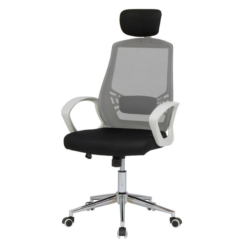 High Back Mesh Managers Chair White/Black - Calico Designs