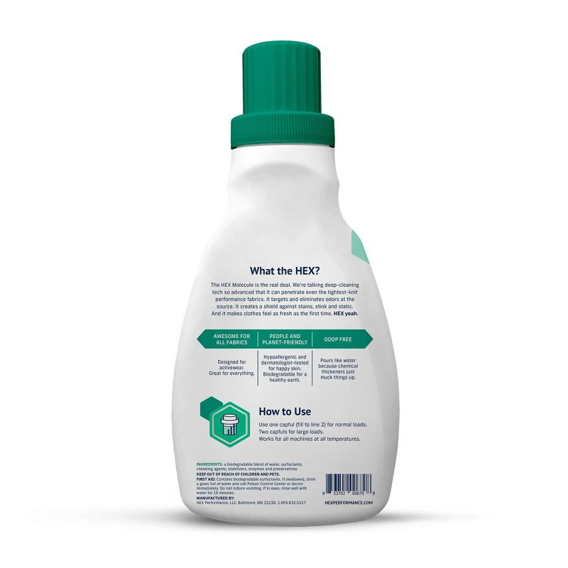 HEX Performance Fragrance Free Laundry Detergent - 50oz