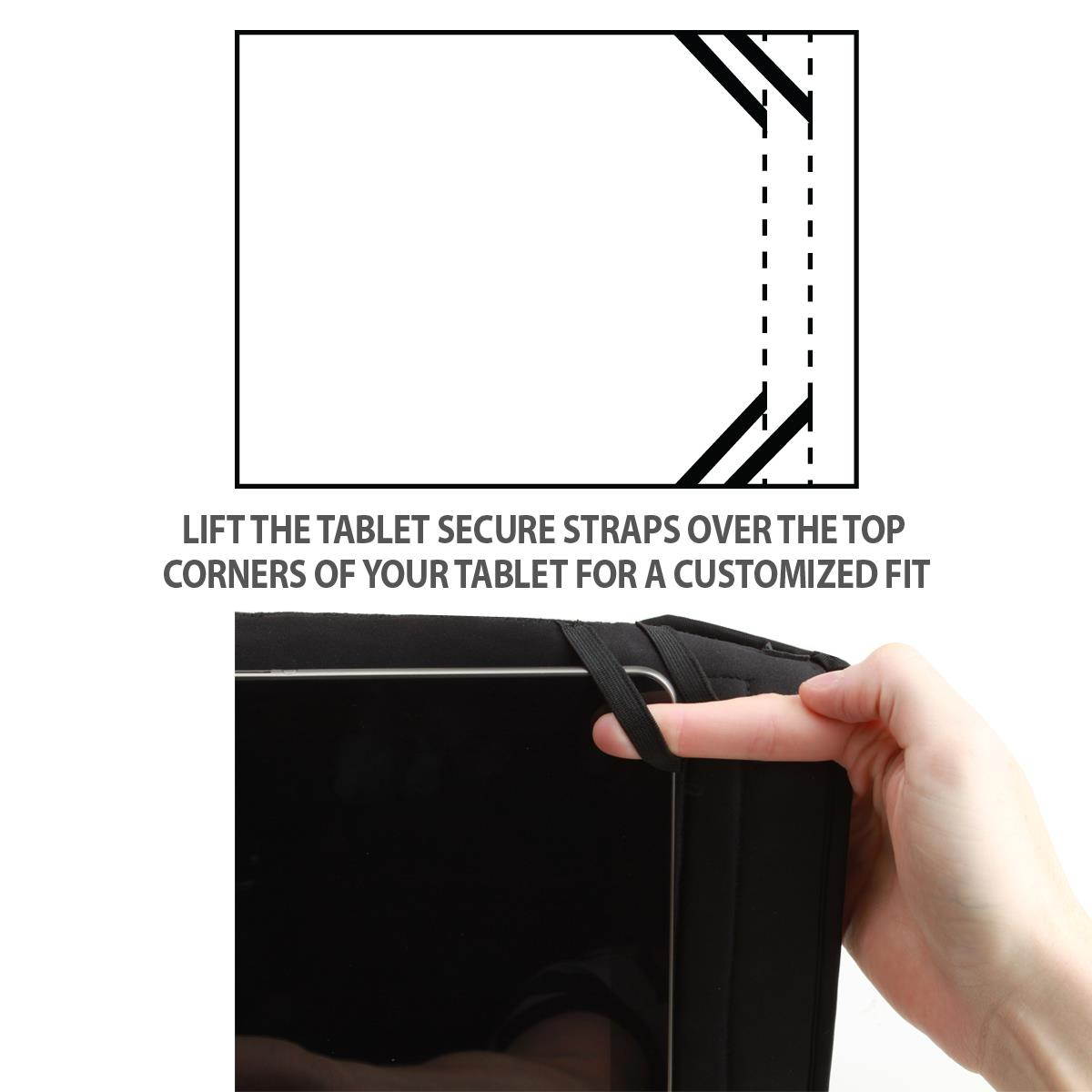 USA Gear FlexARMOR X Tablet Carrying Case with Touch Capacitive Screen Protector and Adjustable Shoulder Strap for iView, Aluratek, Kocaso, Mach Speed, Ematic, HipStreet, Nextbook, Supersonic & More!