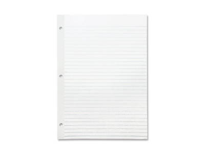 Sparco Reinforced Filler Paper Wide Rule 11"x8-1/2" 100/PK WE WB213R