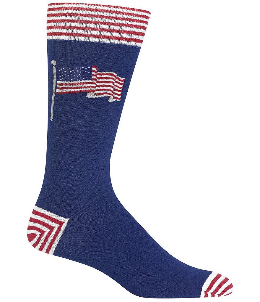 Hot Sox American Flag Crew Socks
