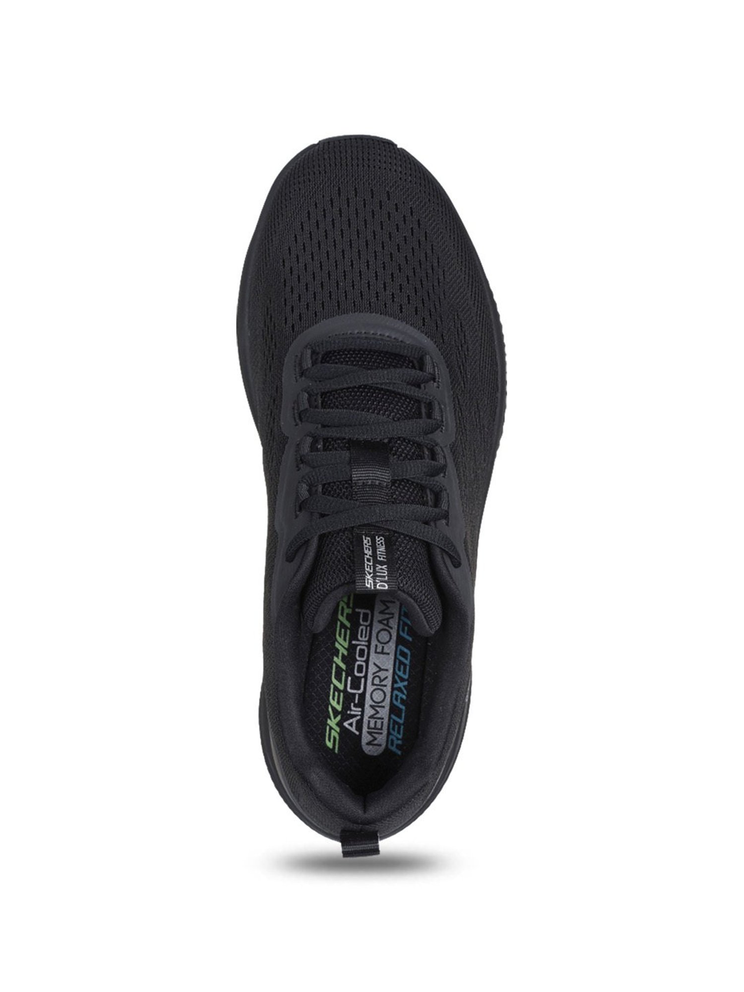 Skechers Men's D'LUX FITNESS - NEW AFFINITY Jet Black Casual Sneakers