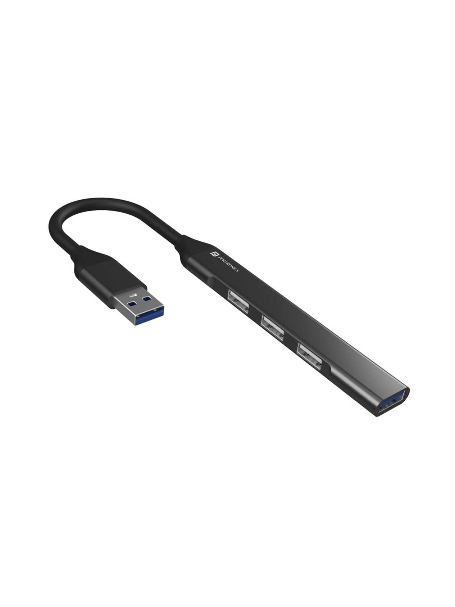 Portronics Mport 31 POR-1484 4 Port USB Hub (Grey)