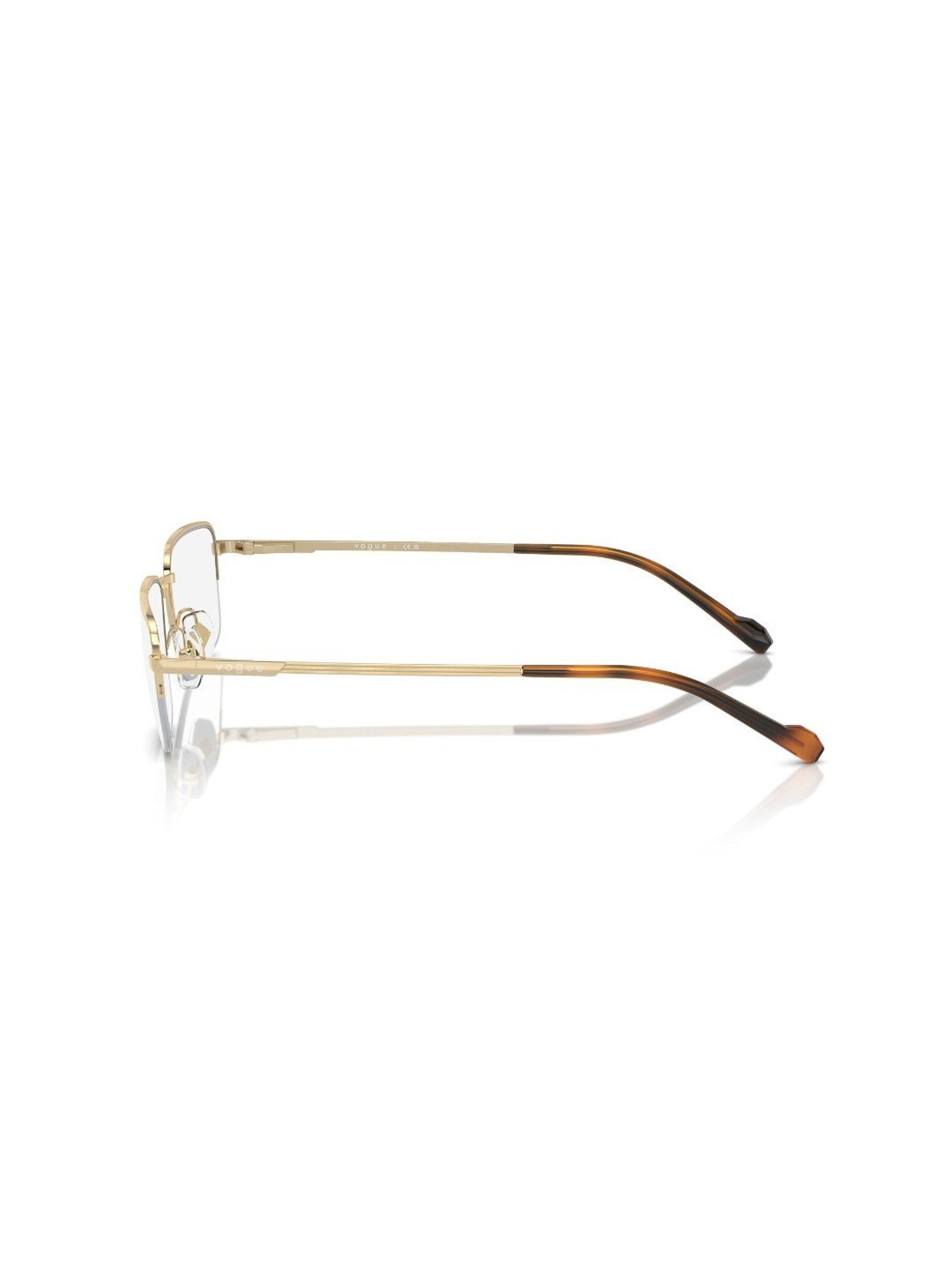 Vogue Eyewear Gold Rectangular Frames for Men