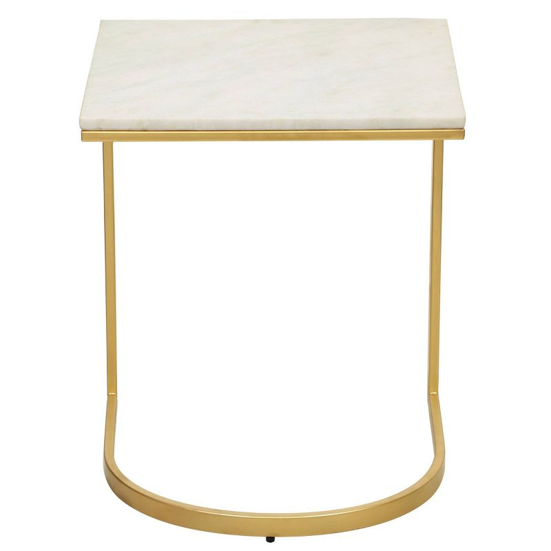 Lorelie Accent Table White/Gold - Carolina Chair & Table