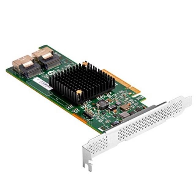 SilverStone Technology Server-grade Host Bus Adapter 9217-8i expansion card with dual Mini-SAS SFF-8087 (ECS04)