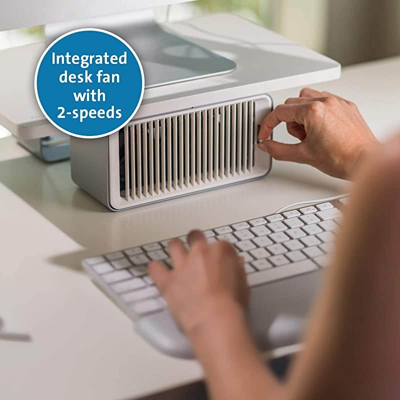 Cool View Wellness Monitor Stand with Desk Fan K55855WW
