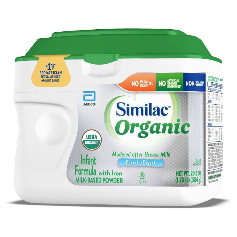 Similac Organic Non-GMO Infant Formula with Iron Powder - 20.6oz