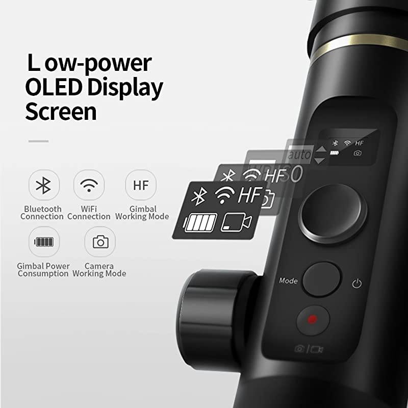 Official G6 Plus 3-Axis Handheld Gimbal Stabilizer 3-in-1 for Lightweight Mirrorless Camera, GoPro Hero 8/7/6/5 Action Camera and Smartphone,Payload 1.76 lb