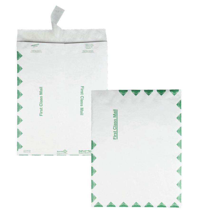Survivor Tyvek USPS First Class Mailer 10 x 13 White 100/Box R1590