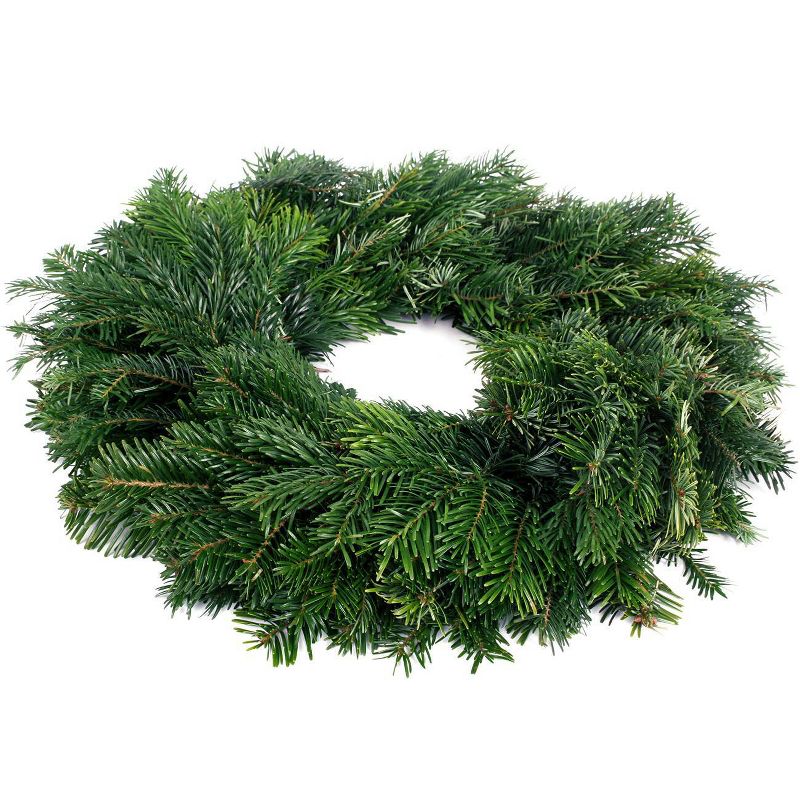 Live Fresh Cut Pacific Northwest Silver Fir 20" Wreath - Van Zyverden