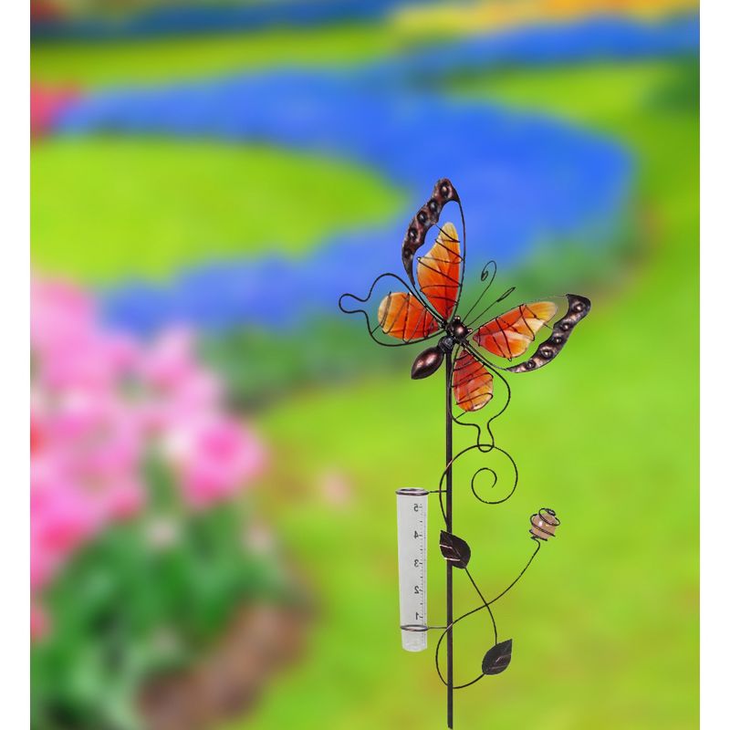 37" H Metal Garden Stake - Red - Creative Motion