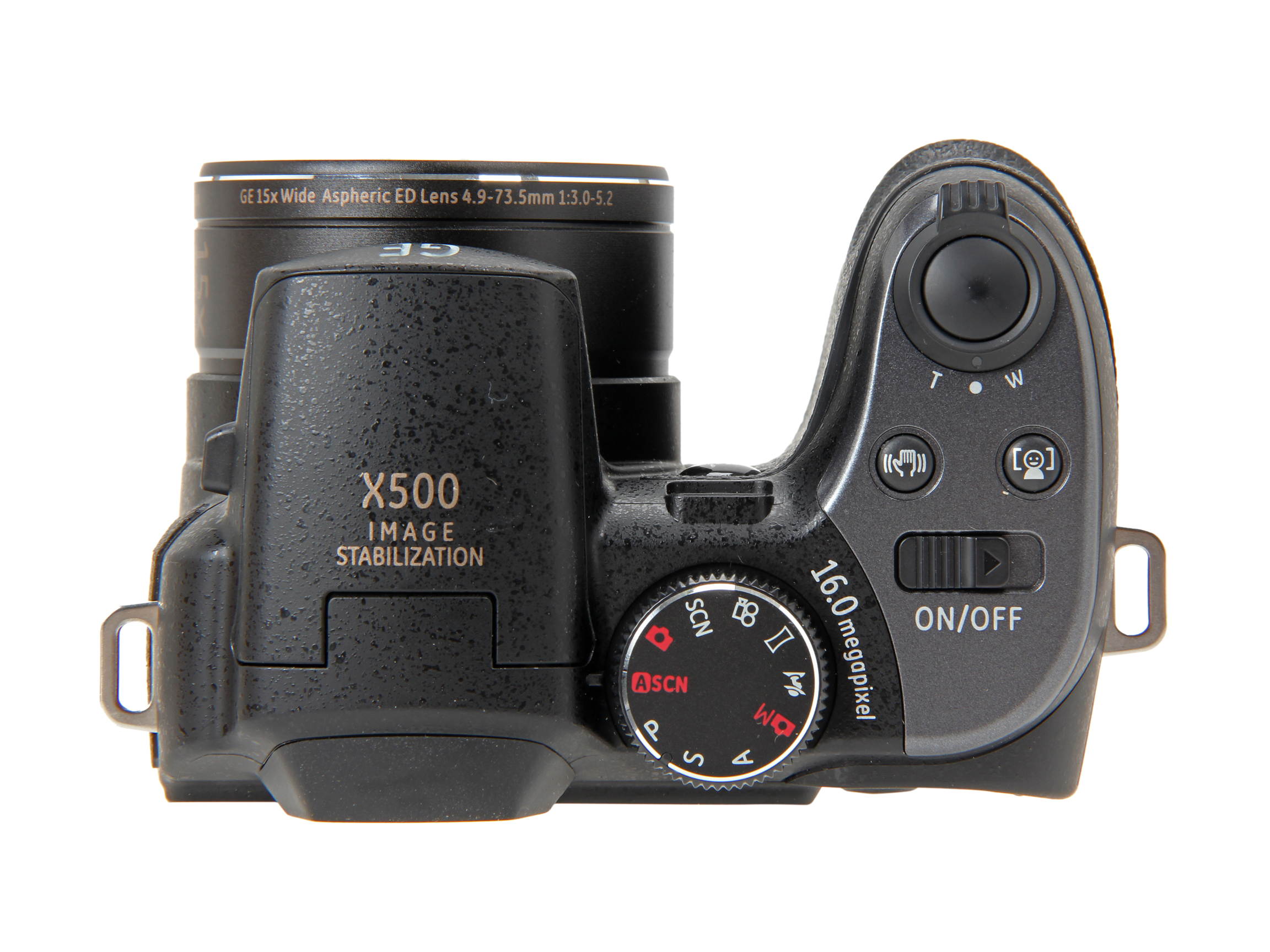 GE X500-BK Black 16 MP 27mm Wide Angle Digital Camera