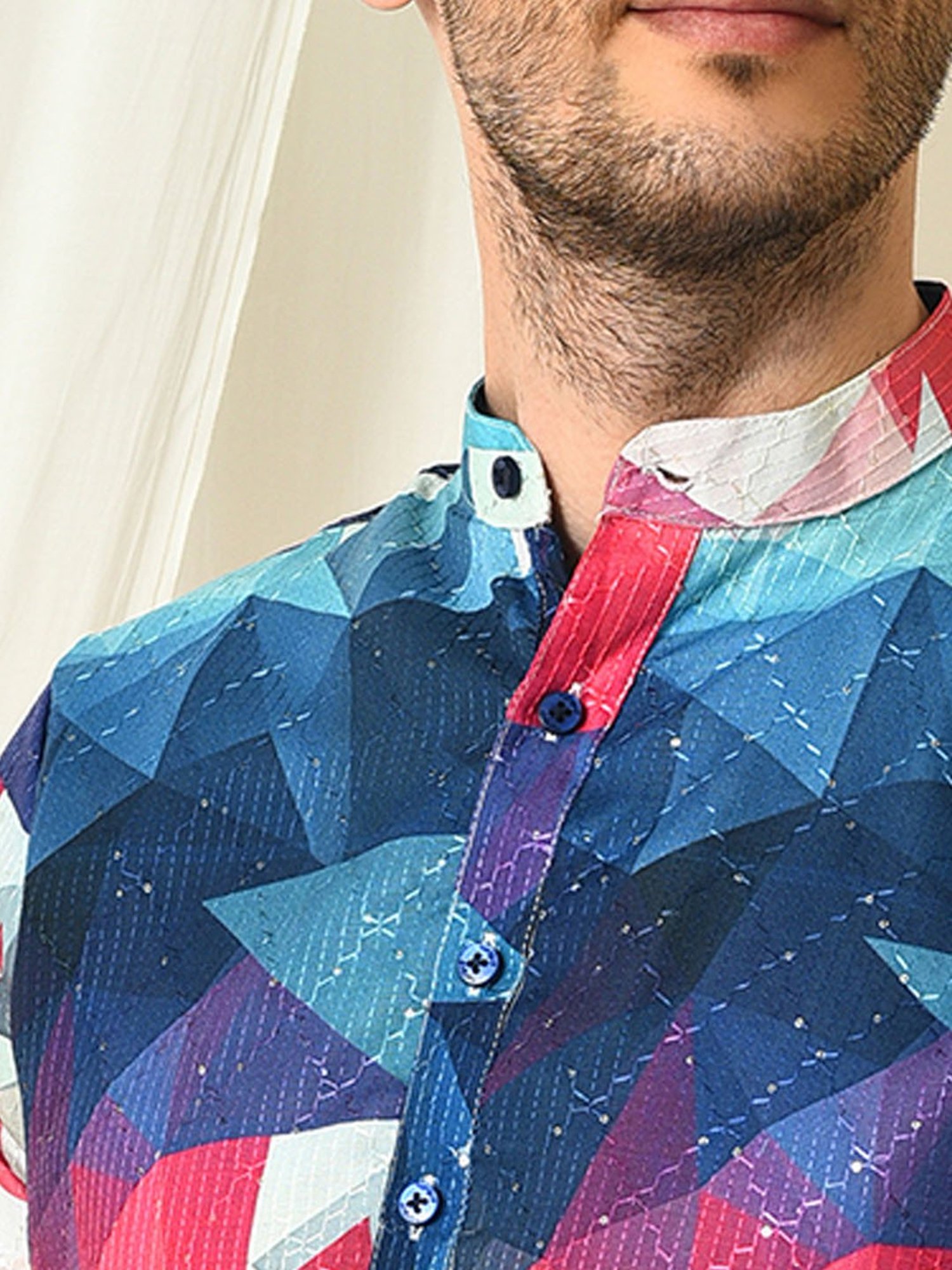 Hangup Multicolor Regular Fit Print Kurta & Pyjamas Set