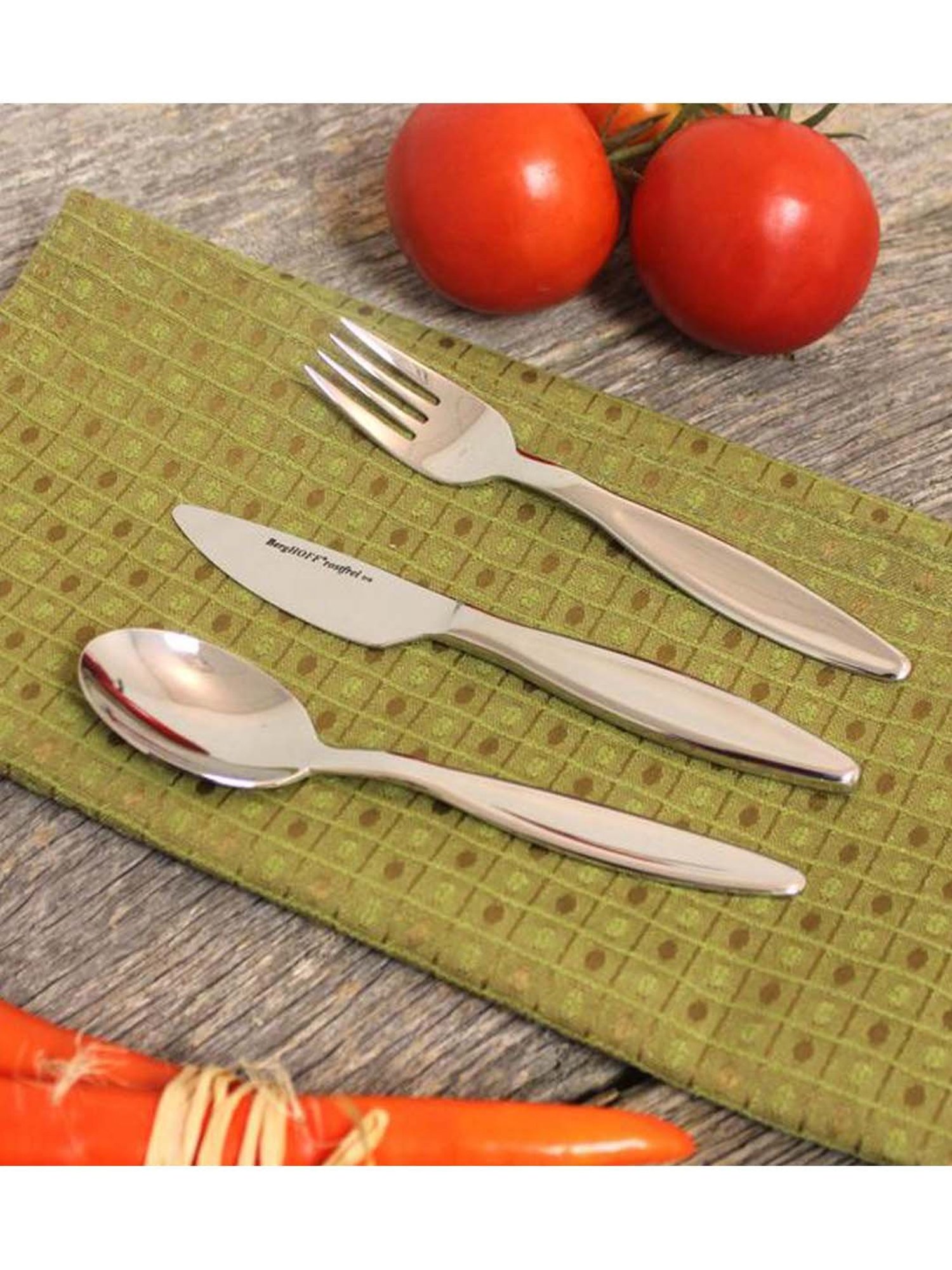 BERGHOFF Essentials Silver Stainless Steel Cutleries - Set of 3