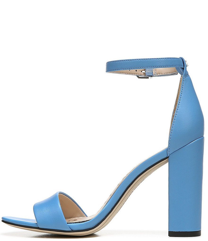 Sam Edelman Yaro Leather Ankle Strap Block Heel Dress Sandals