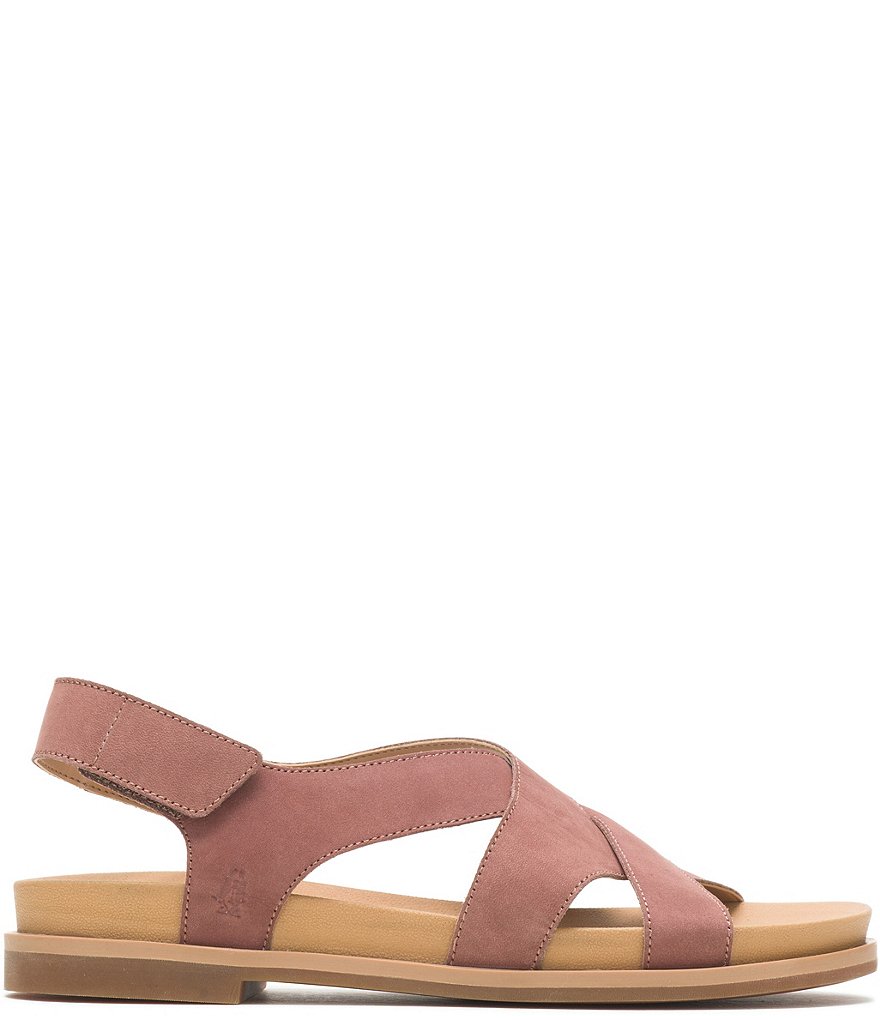 Hush Puppies Lilly Nubuck Leather Criss Cross Sandals