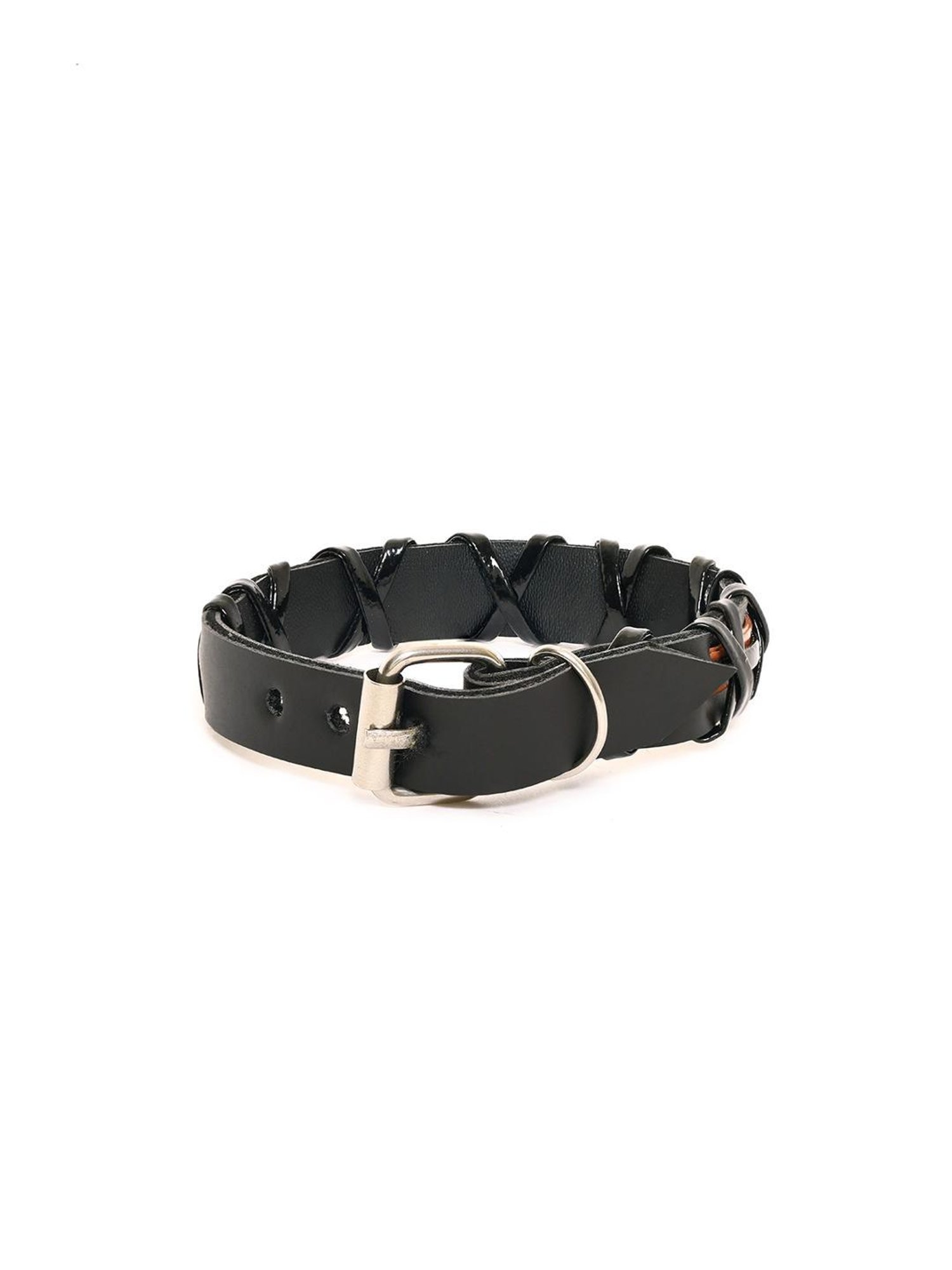Bold by Priyaasi Black and Brown Leather Bracelet for Men