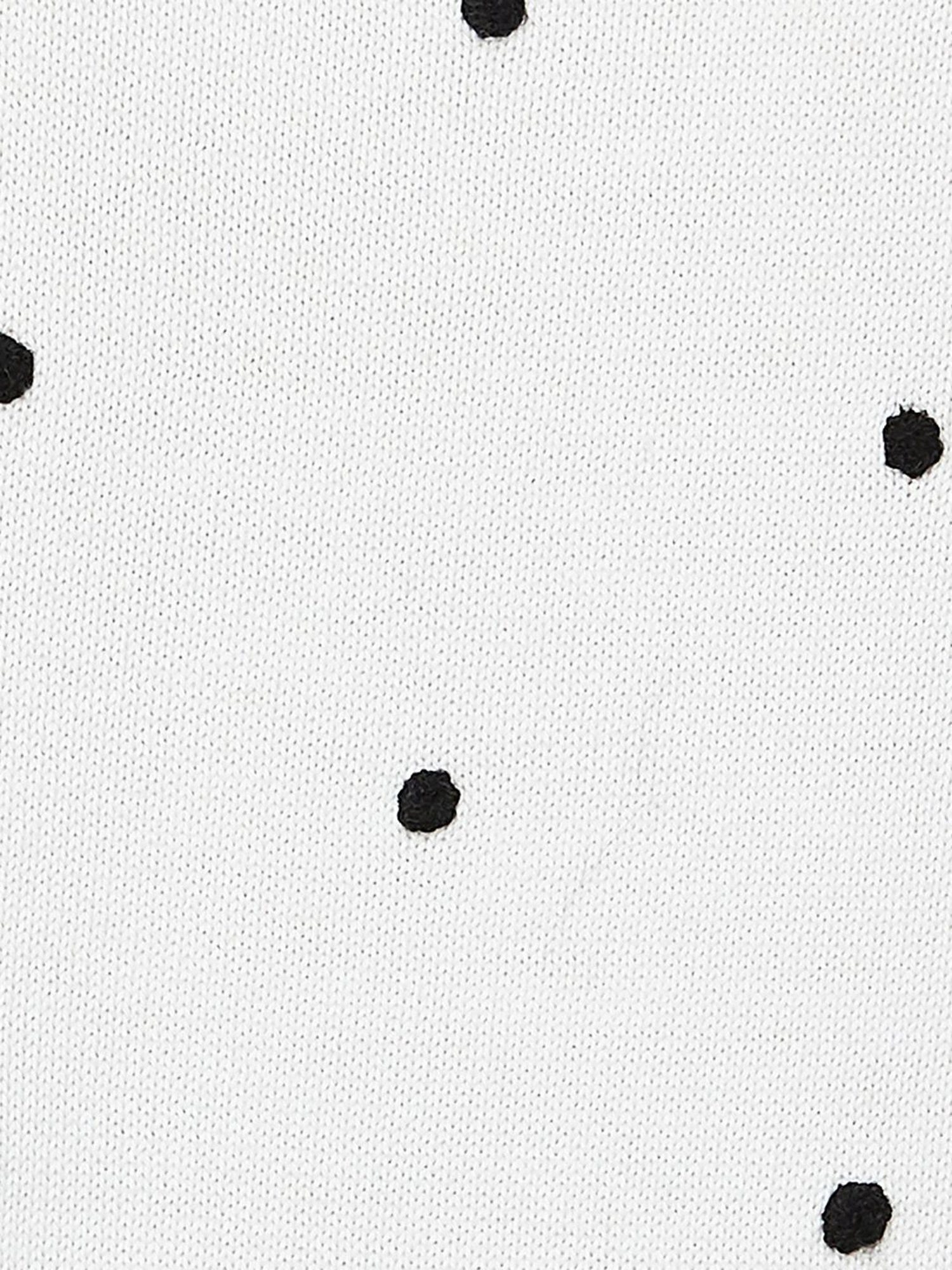 Code by Lifestyle Off-White Cotton Embroidered Sweater