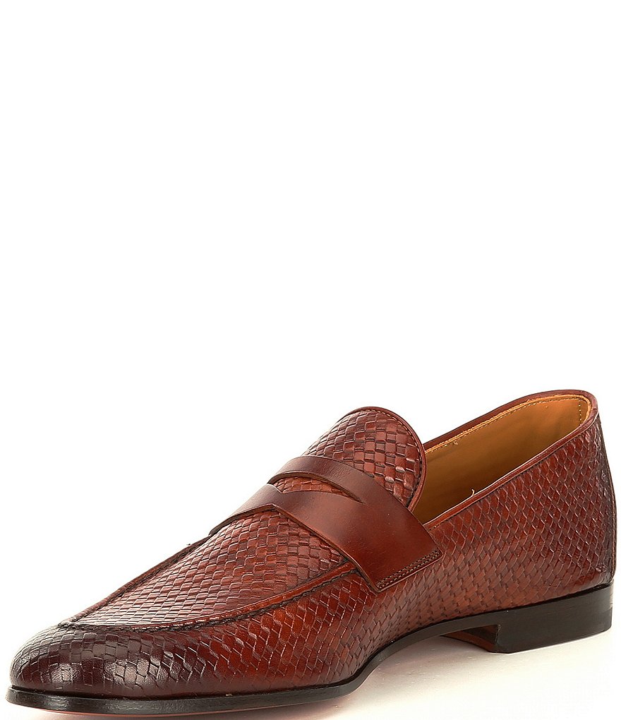 Magnanni Men's Altea Woven Leather Loafers
