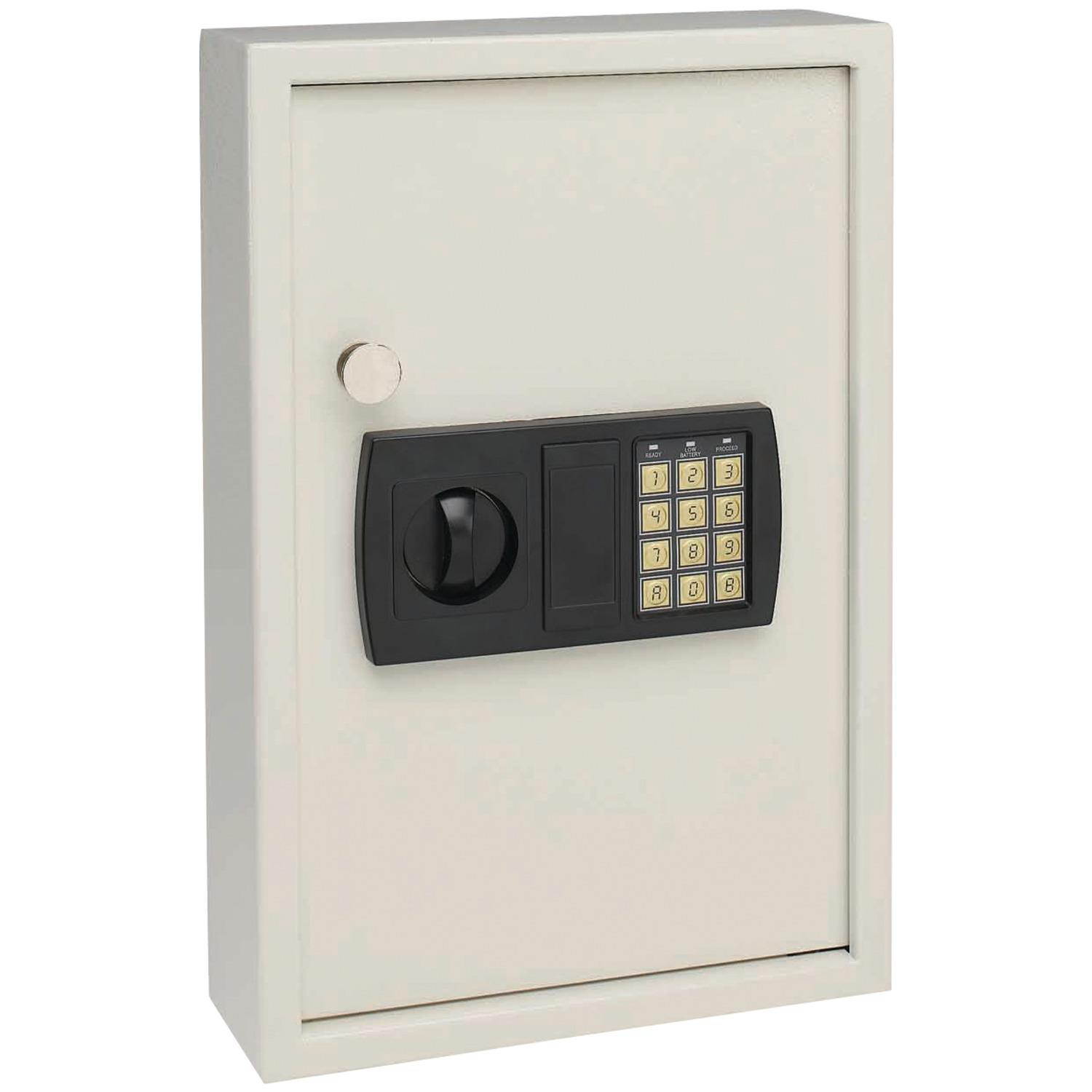 SteelMaster Electronic Key Safe 48-Key Steel Sand 11 3/4 x 4 x 17 3/8 20101