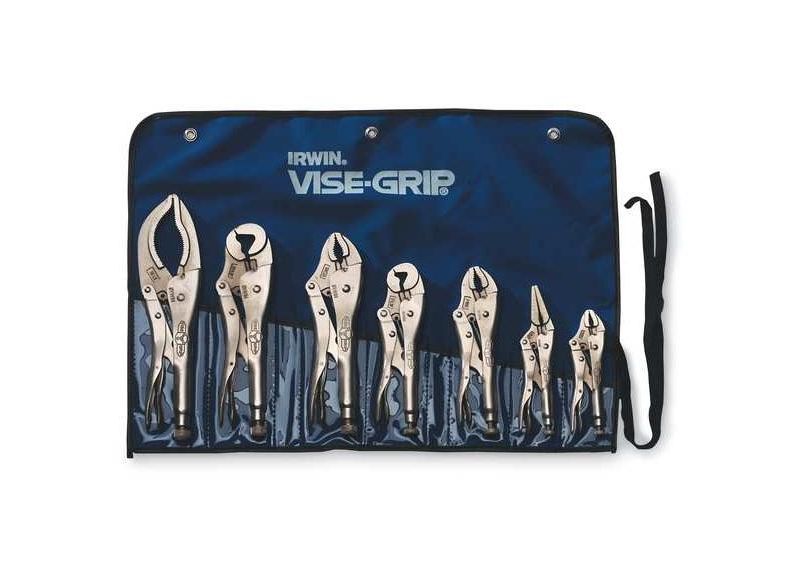 IRWIN VISE-GRIP 757KB Locking Pliers Set,Curved, Long Nose