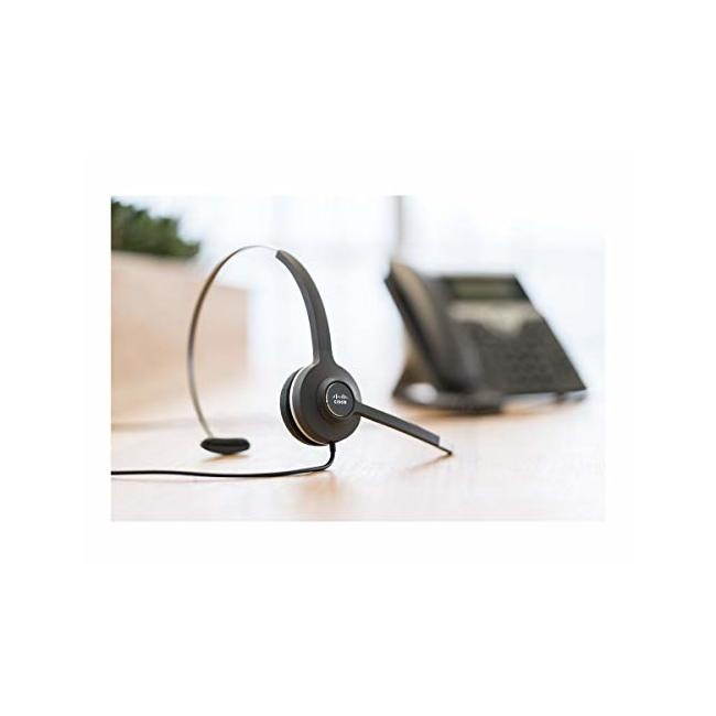 Cisco - CP-HS-W-531-RJ= - Cisco Headset 531 (Wired Single with Quick Disconnect coiled RJ Headset Cable) - Mono - Quick