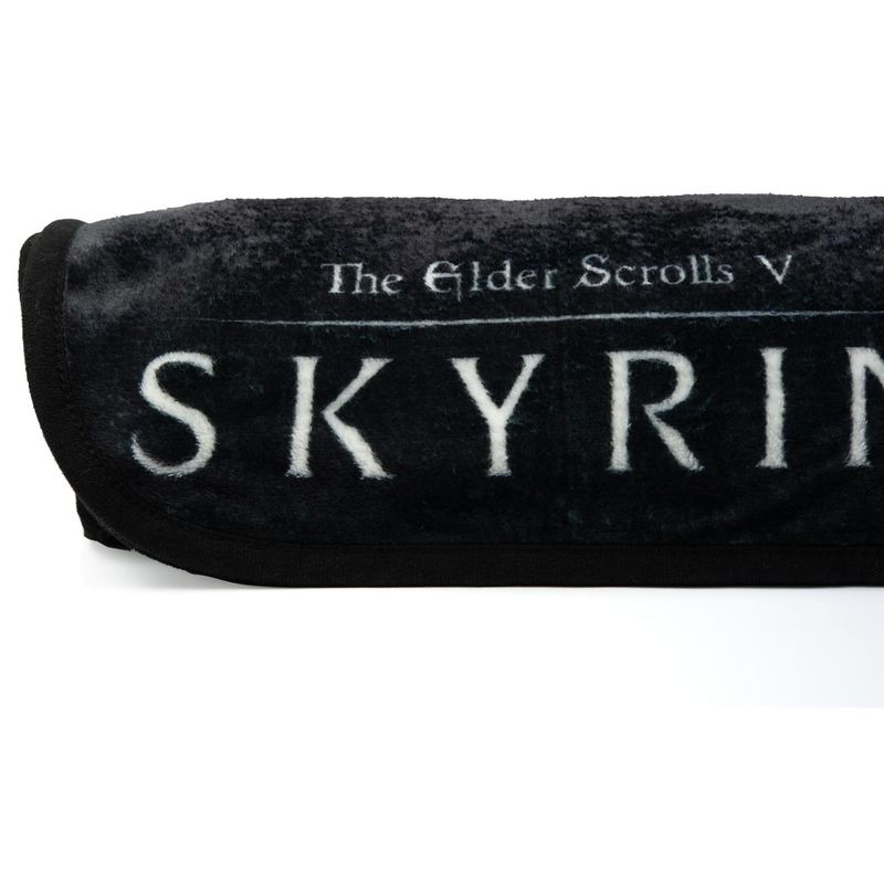 Just Funky The Elder Scrolls Skyrim Video Game Fleece Throw Blanket | 60 x 45 Inches