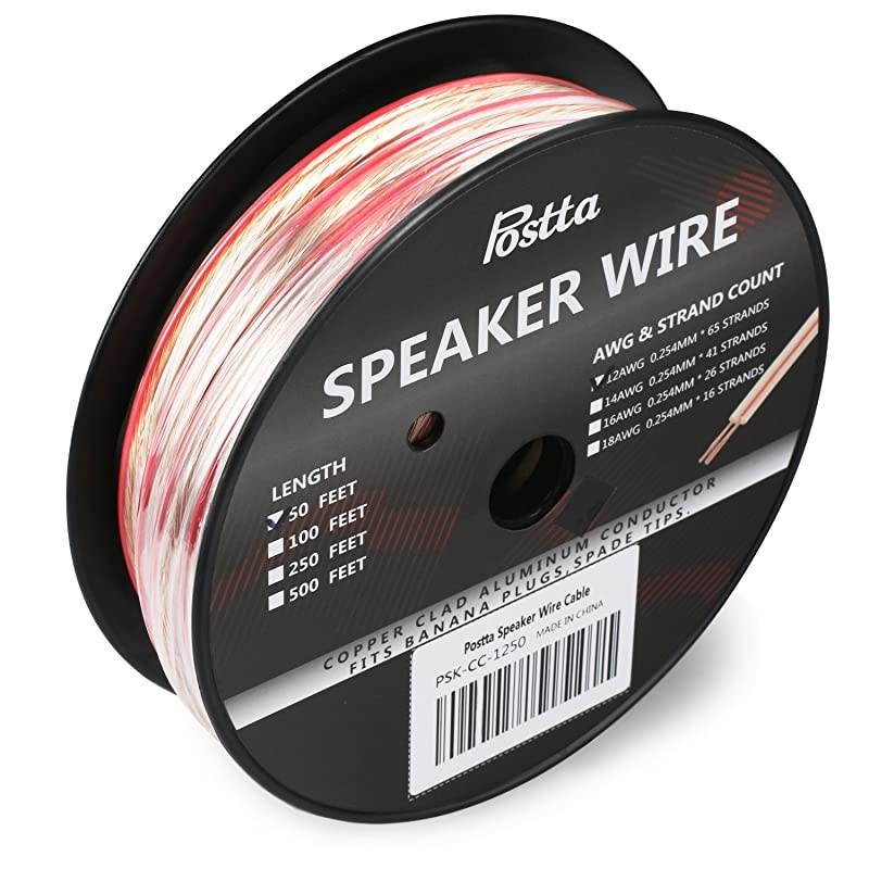 12Gauge Speaker Wire Cable 50 Feet