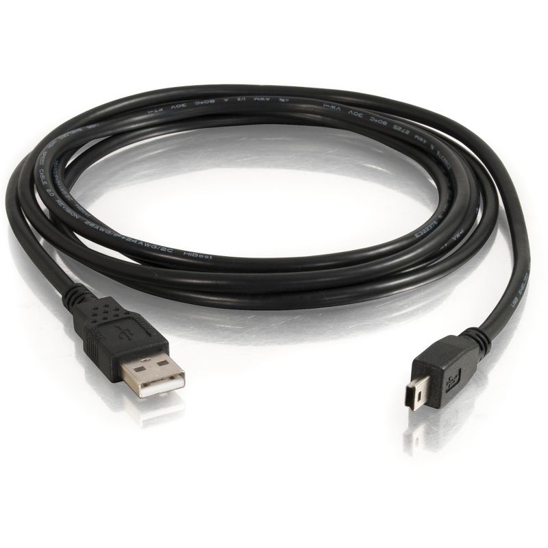 C2G 2m USB 2.0 A to Mini-B Cable - USB Cable - 6ft - Type A Male - Mini Type B Male USB - 6.56ft - Black