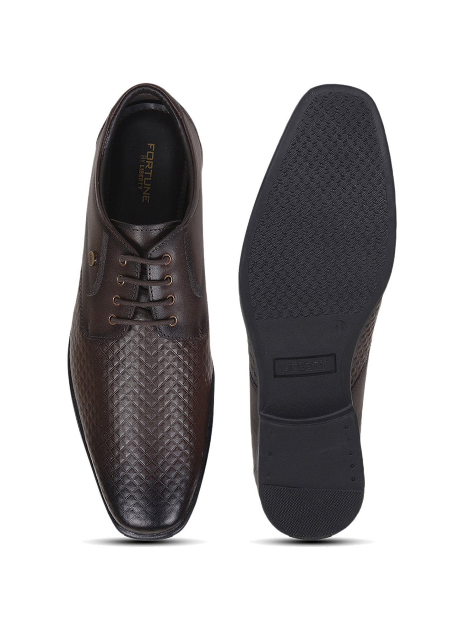 Fortune by Liberty Men's LB-28-01E Brown Derby Shoes