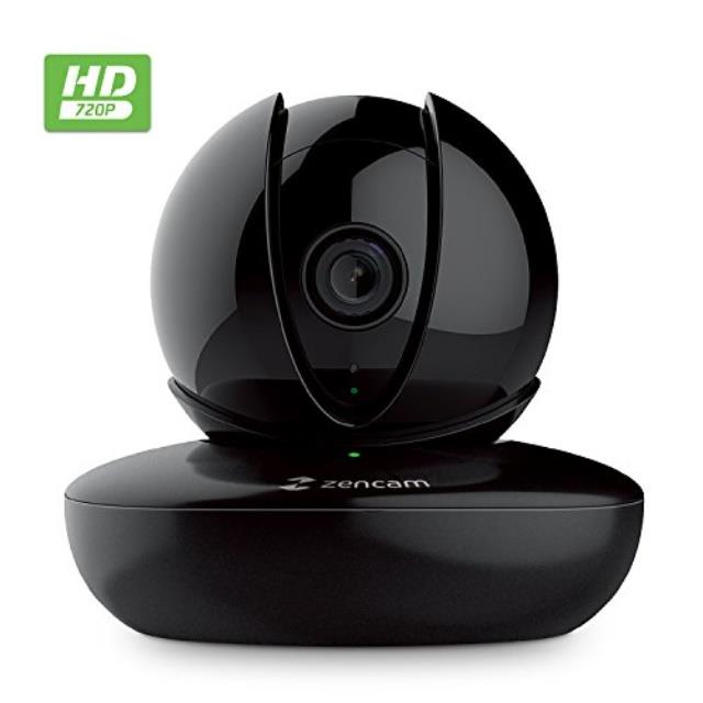 zencam wifi camera, 720p hd indoor pan tilt digital zoom wireless ip security system with night vision, two way talk, motion al