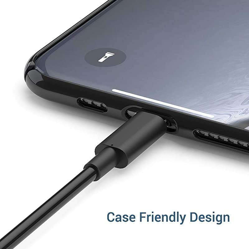 MFi Certified Lightning Cable 3Pack 6FT Long USB Charging Cable Compatible with iPhone 11 Pro Xs Max XS XR X 8 7 6S 6 Plus SE 5S 5C 5 iPad iPod and More Black