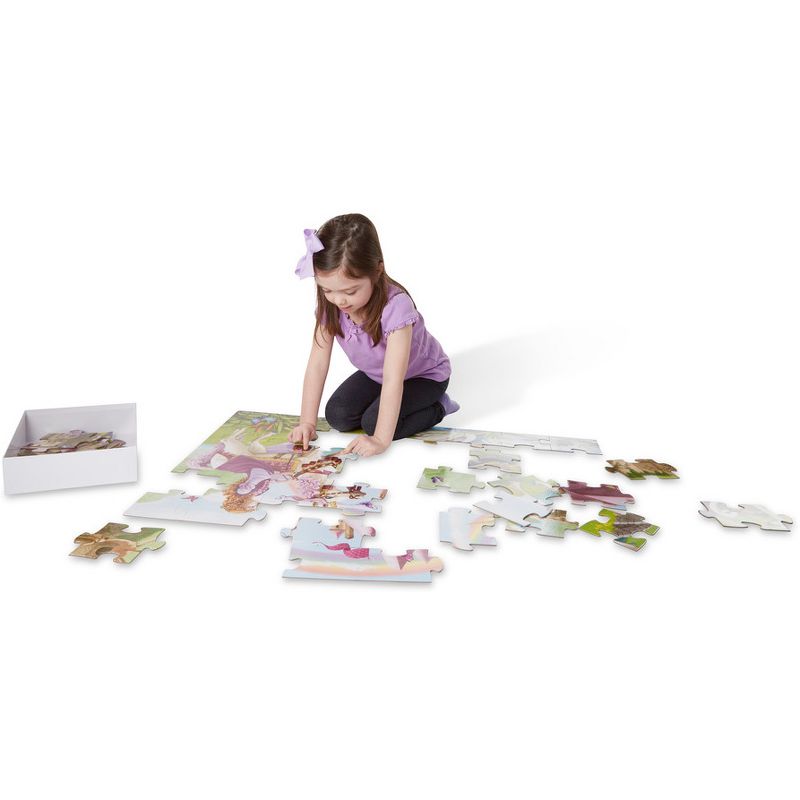 Melissa And Doug Fairy Tale Castle Jumbo Floor Puzzle 48pc