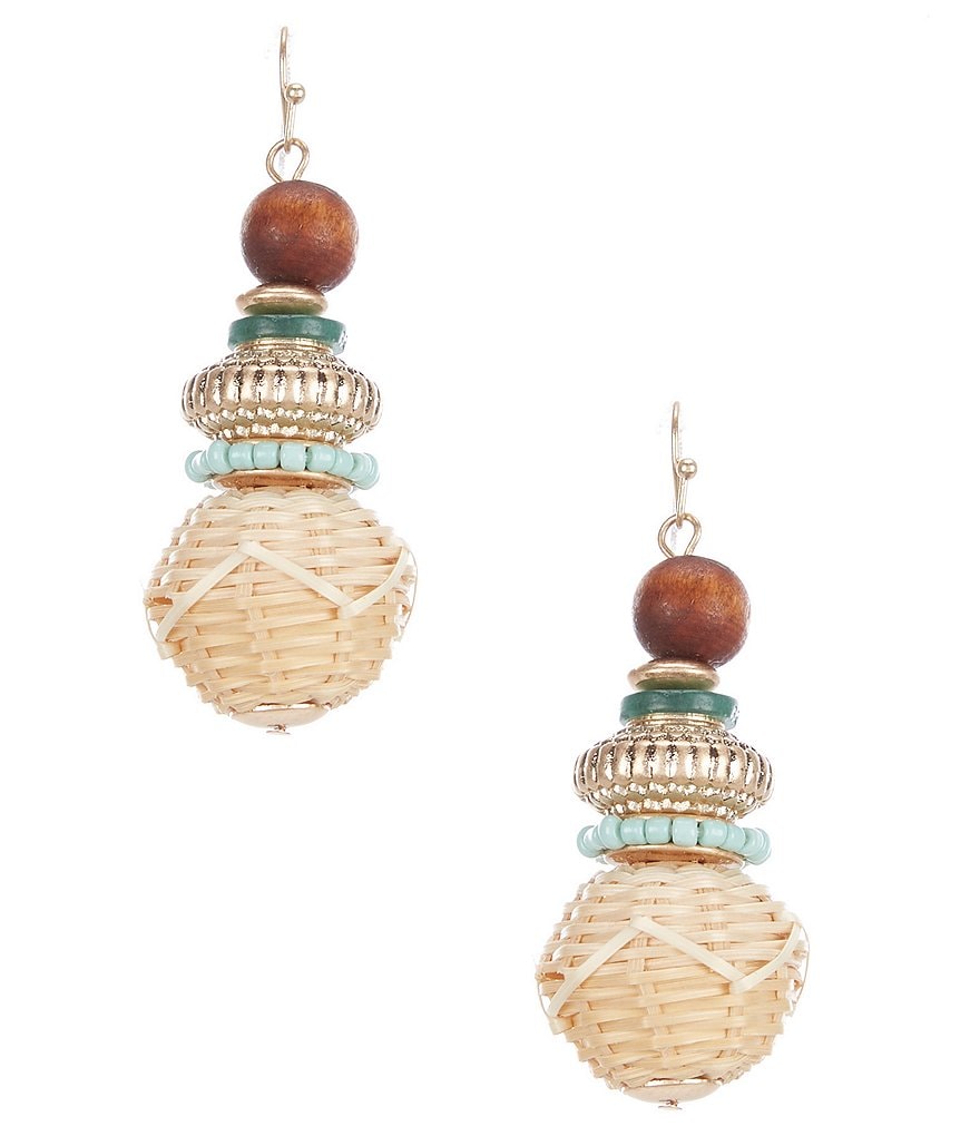 Southern Living Mixed Media Drop Earrings