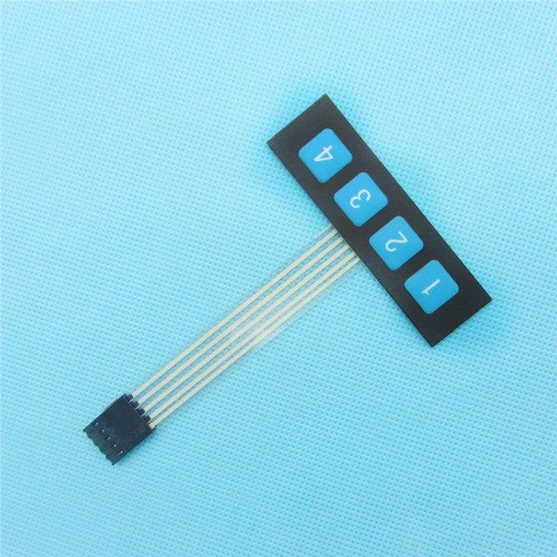 5PCS 1x4 4 Key Matrix Membrane Switch Keypad Keyboard Control Panel SCM Extended Keyboard Super Slim