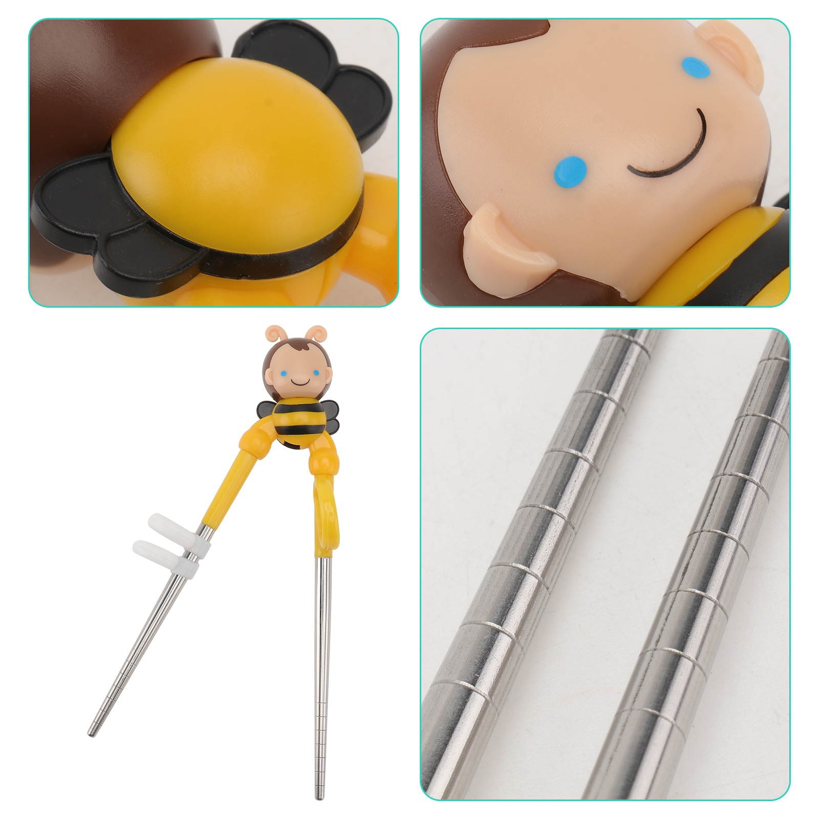 1pc Lovely Safe Durable Practical Kids Tableware Practice Chopsticks for Children