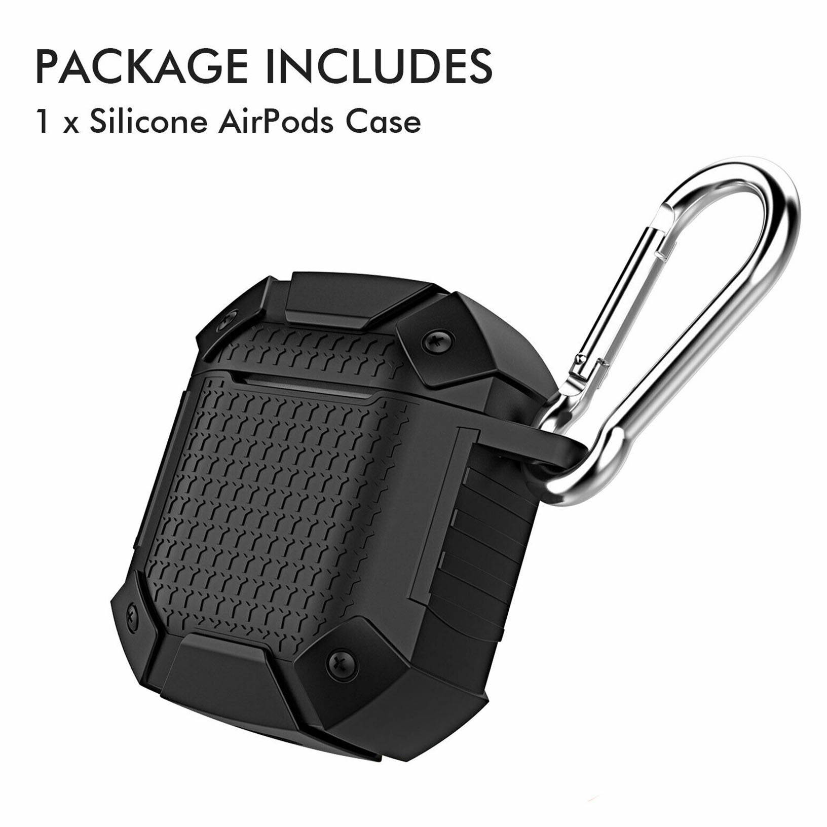 For AirPods 2 2019 Wireless Armor Heavy Duty Rugged Earphone Charging Cover