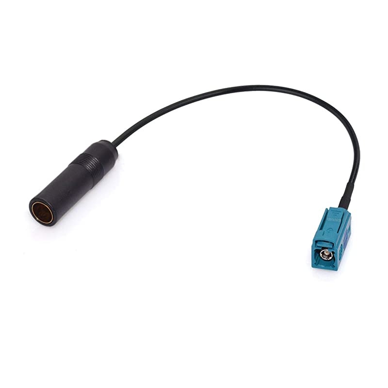 Universal Vehicle Car Stereo FM AM Radio Antenna Adapter Cable Fakra Z Female to Motorola DIN Socket Connector Cable 15cm 6 inch for Car Stereo Audio HD Radio Head Unit CD Media Player Receiver