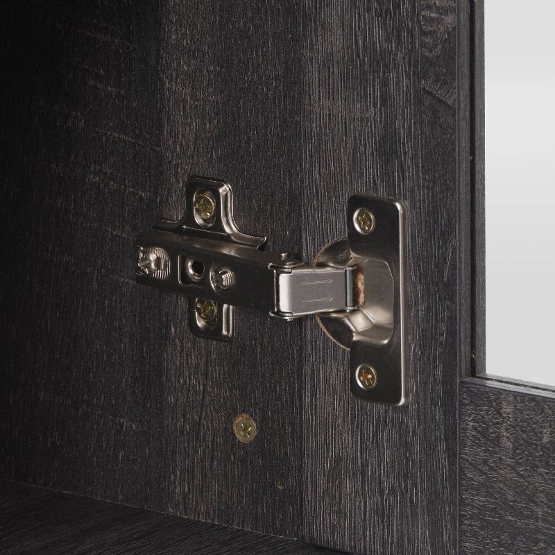 Hollywood TV Cabinet with Drawers For TV's up to 80" Dark Gray - CorLiving