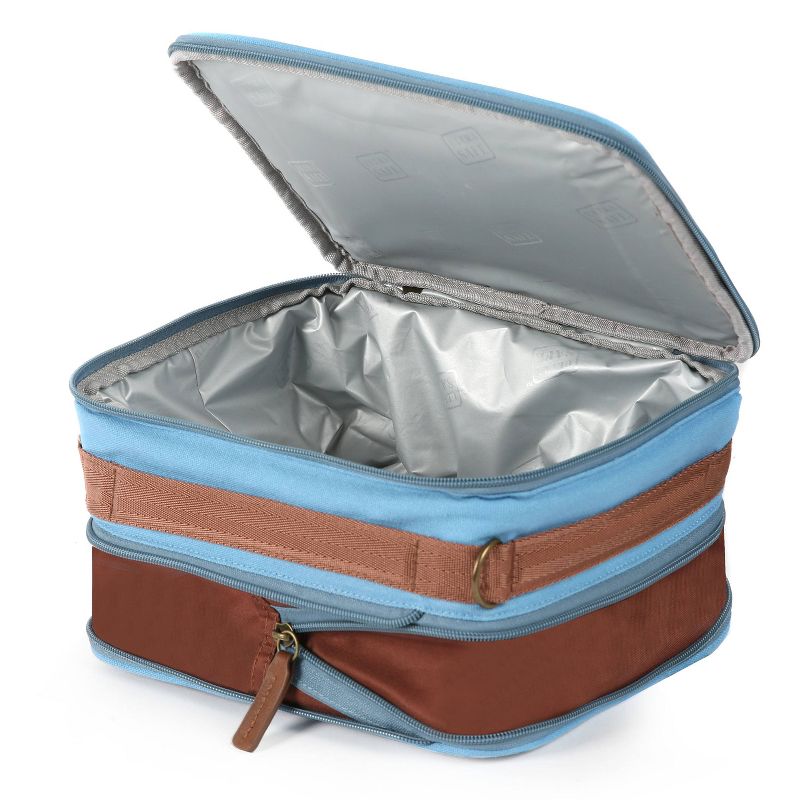 Arctic Zone Canvas Expandable Horizontal Lunch Box - Blue