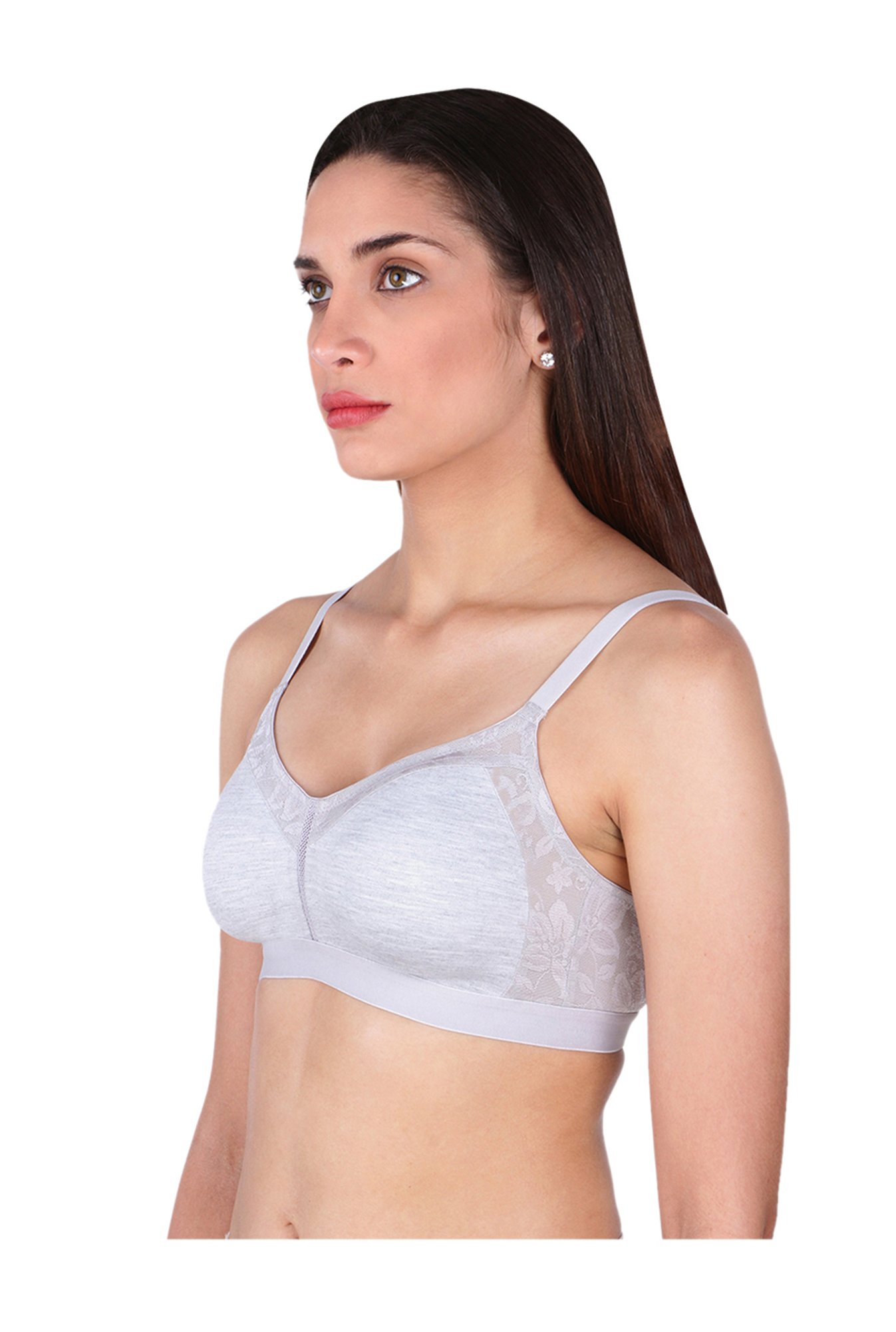 Candyskin Grey Non Padded Non Wired  T-Shirt Bra