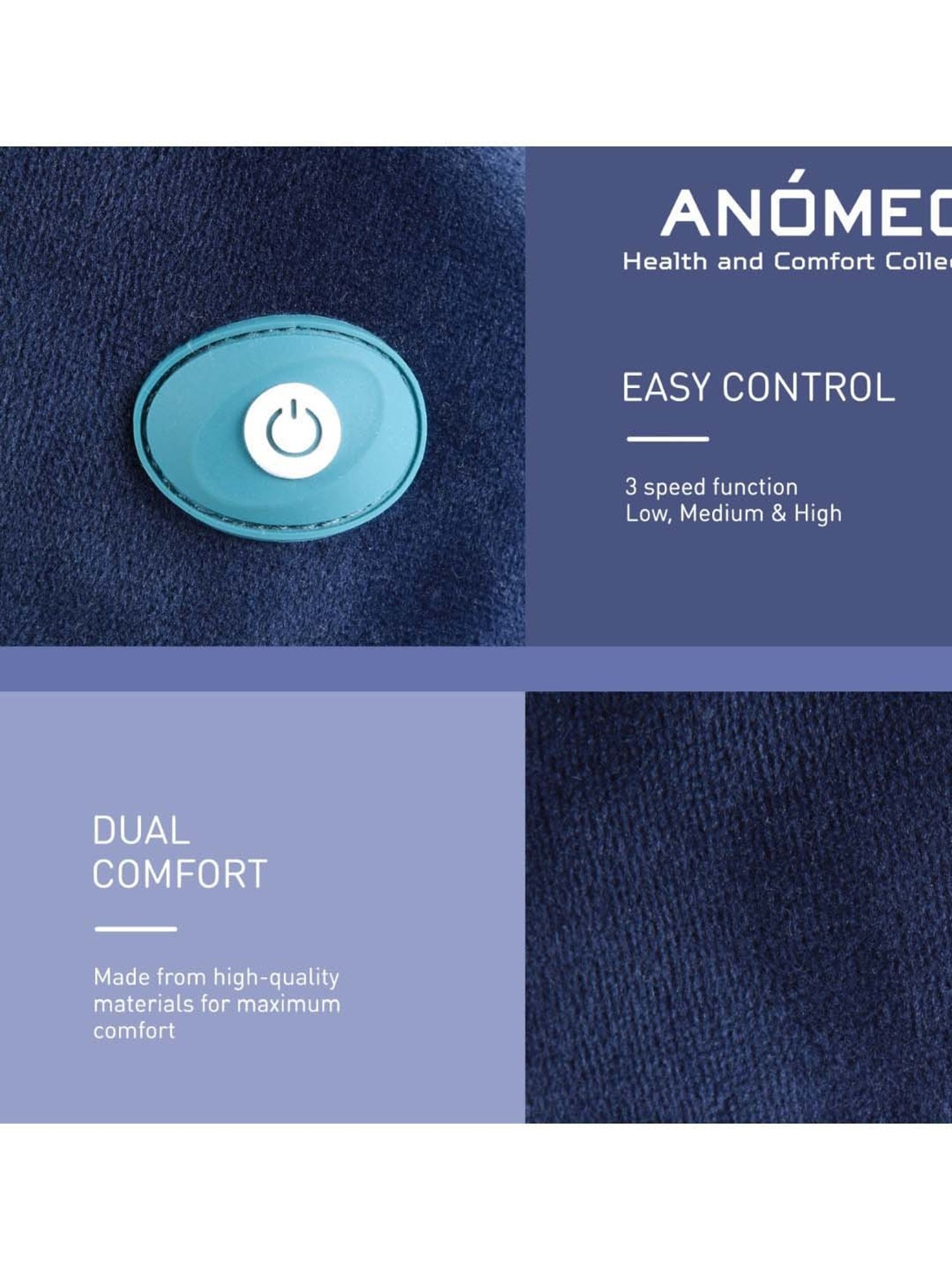 Anomeo Navy Neck Massage Pillow