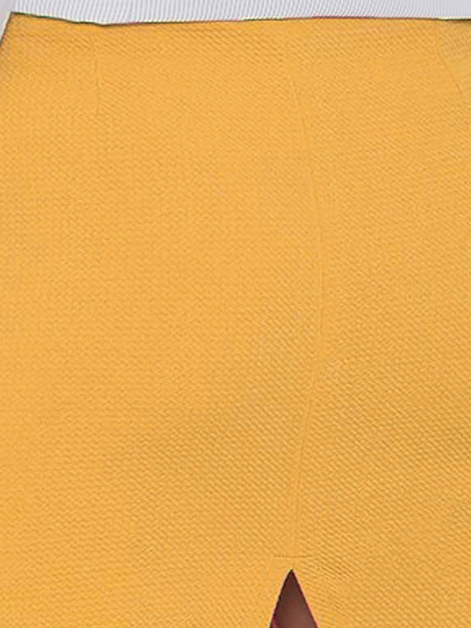 N-Gal Navy & Mustard Above Knees Skirt (Pack Of 2)