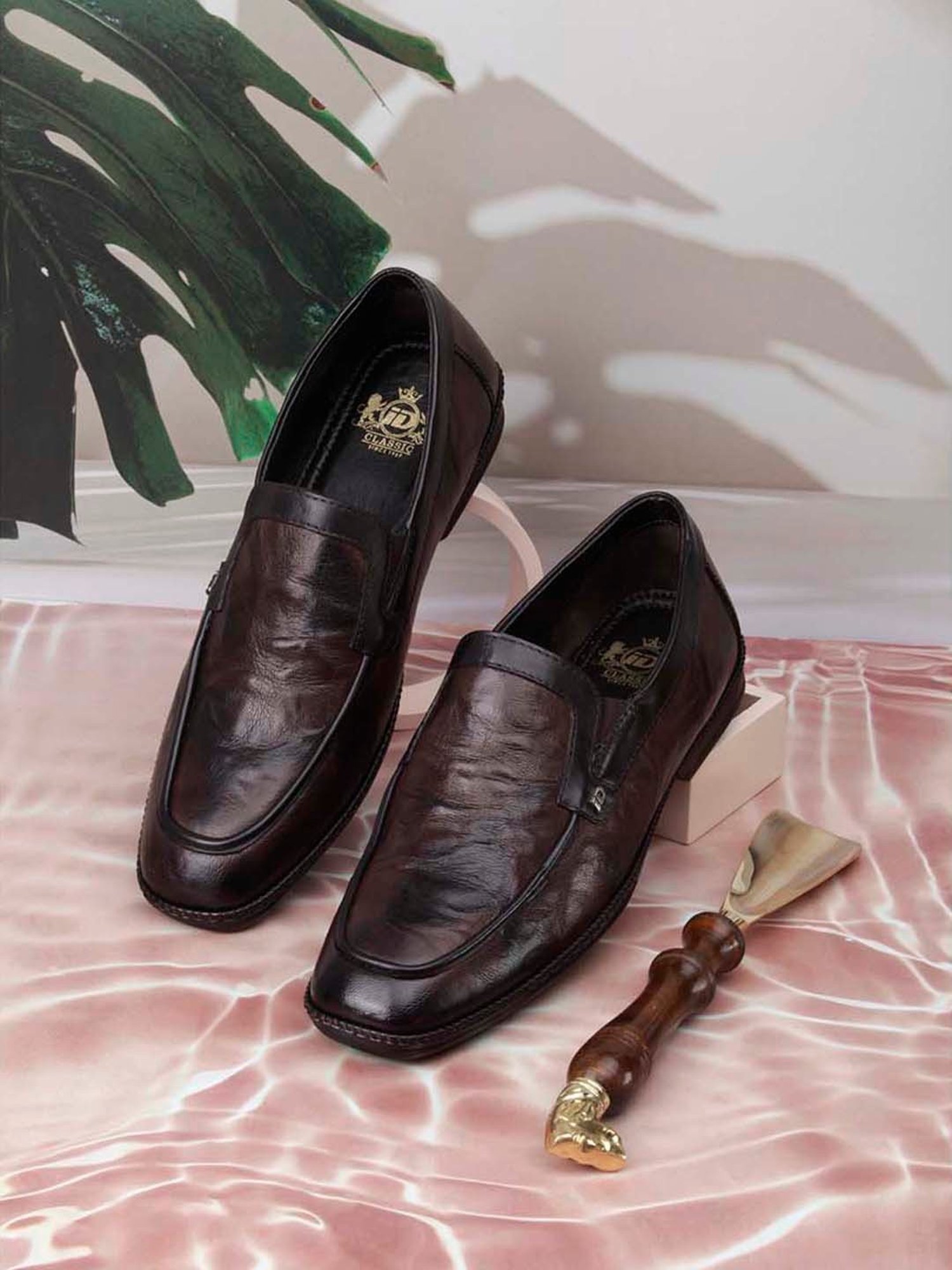 ID Men's Brown Casual Loafers