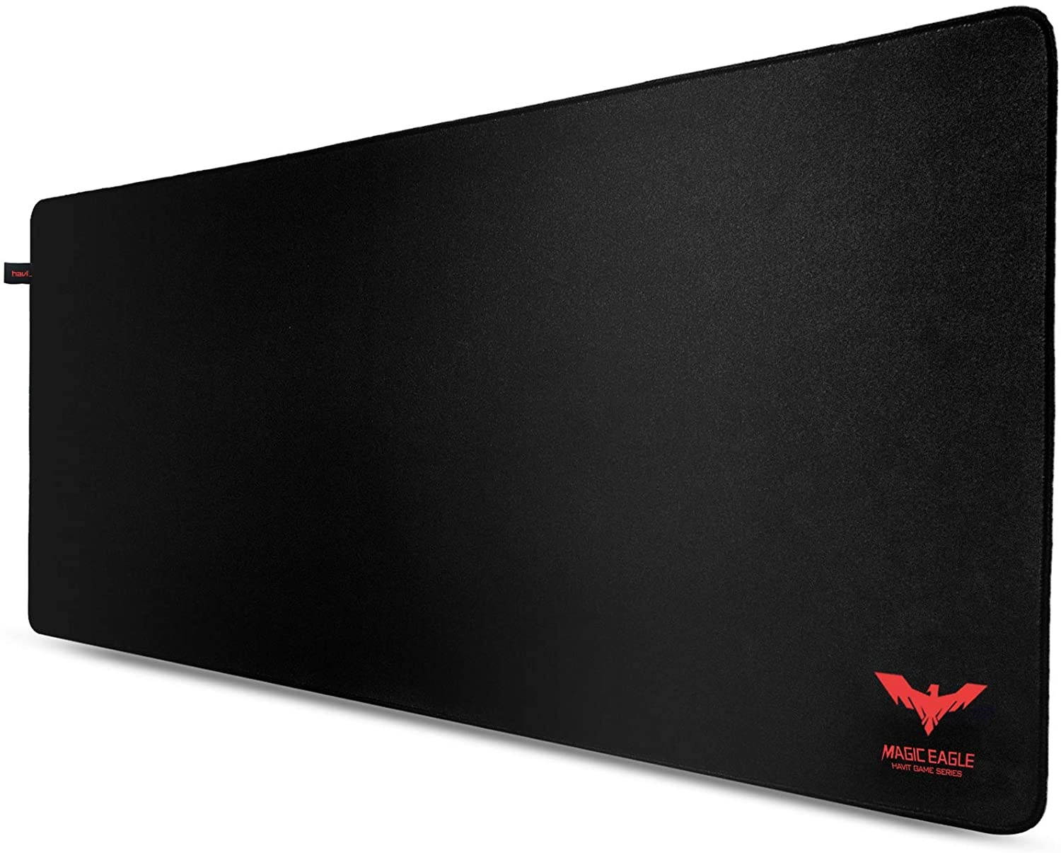 Havit Gaming Mouse Pad (13.78 x 10.63 x 0.12 Inch) Mouse Mat with Stitched Edges & Waterproof Surface, Non-Slip Base Ergonomic Mousepad for Laptop Computer, Black